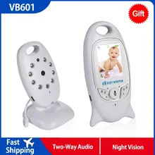 Elektroniczna niania VB601 bezprzewodowy 2.0 ''LCD opiekunka do dzieci, 2 Way dyskusja Night Vision LED temperatury bezpieczeństwa kamery niania 8 kołysanek