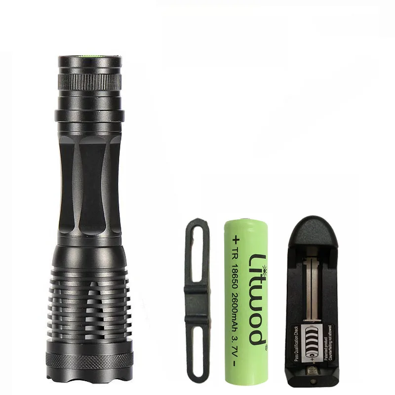 Litwod z20 длительный срок службы батареи Lanterna XM-L T6 тактический флэш-светильник 4000 люмен светодиодный фонарь масштабируемый светодиодный светильник 18650 или 3* AAA батареи - Испускаемый цвет: Option B