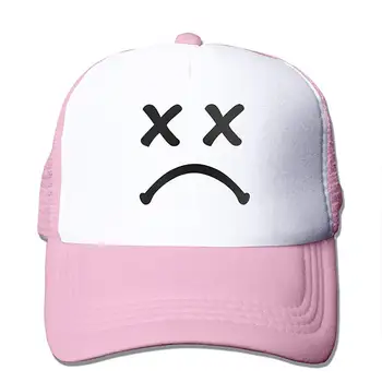 

TSDFCSmiley Sad Mesh Baseball Caps Unisex Adjustable Trucker Style Hat Pink