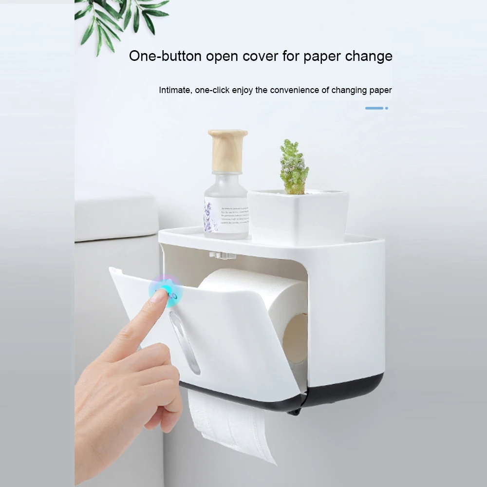 Держатель для туалетной бумаги водонепроницаемый креативный пластиковый держатель для туалетной бумаги для ванной комнаты настенный держатель для кухонной бумаги