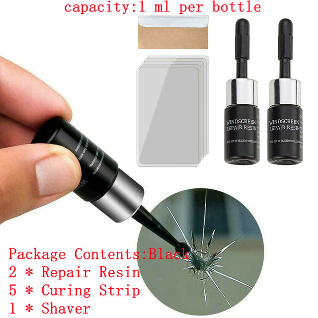 3ml Automotive Glass Nano Repair Fluid Car Windshield Resin Crack Tool Kit Repair Most Crack Types On Car Casement