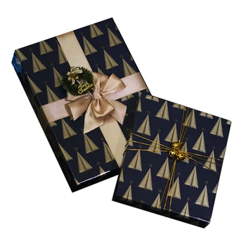 

Simple And Generous Christmas Gift Wrapping Small Stars, Christmas Trees, Snowflakes, Christmas Special Wrapping Paper