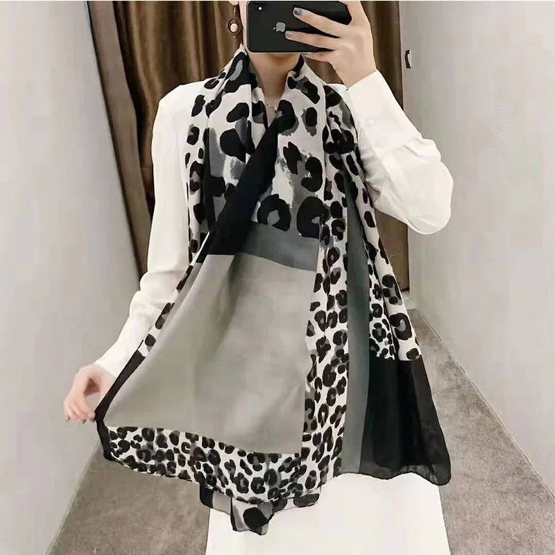 Высокое качество Леопардовый хиджаб шарф хлопок мусульманские платки простые шарфы модные шарфы-повязки 10 шт./лот