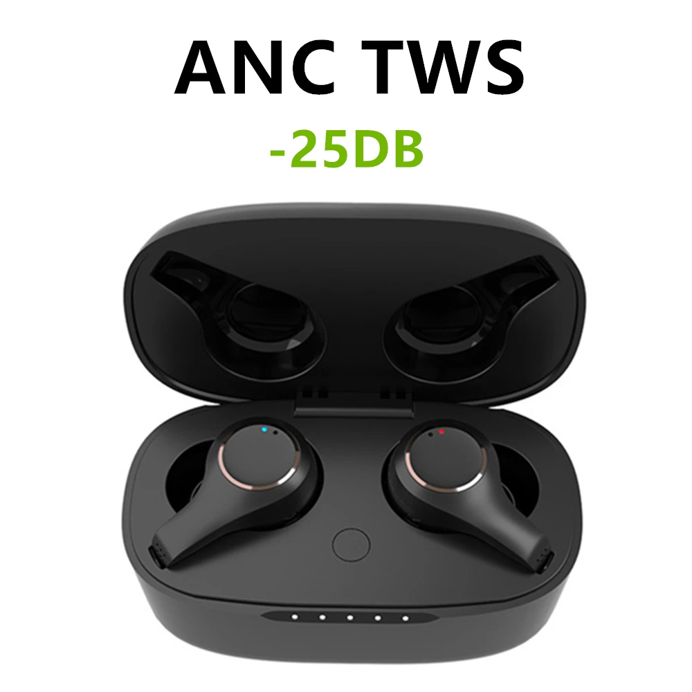 2020 anc tws bluetooth наушники беспроводные с шумоподавлением спортивные вкладыши