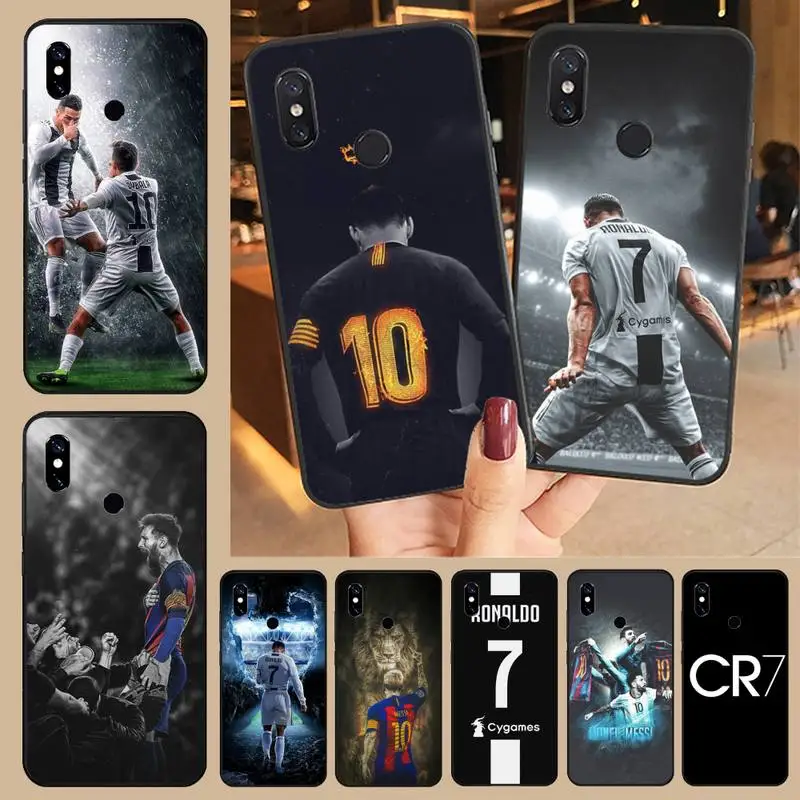 Чехол для телефона CR7 Cristiano Ronaldo Lionel Messi чехол Xiaomi Redmi 4x5 plus 6A 7 7A 8 mi8 8lite 9 note 4 5 pro |