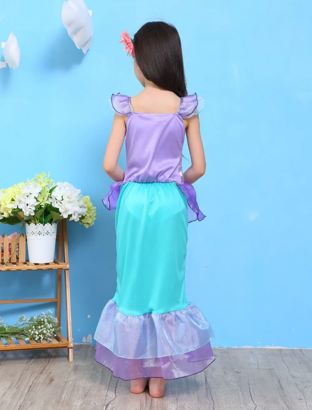 Ребенок девочка русалка юбка, платье принцессы милое платье с русалочкой 3 стиля платья могут быть выбраны в качестве подарка