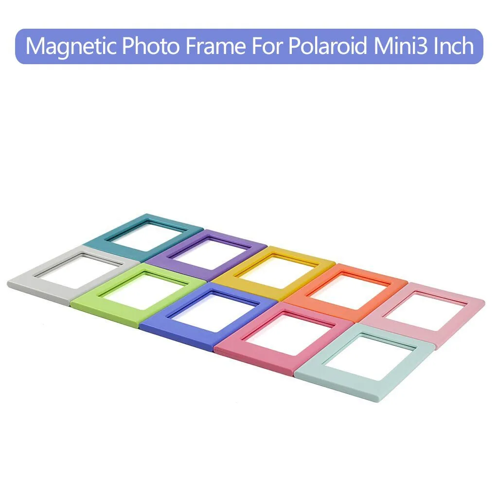 10PCS Magnetic Photo Frame For Fridge Magnet Colorful Magnets Photoframe Home Decoration Photo Wall Stickers
