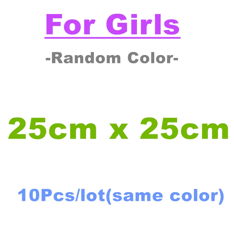 For Girls(25x25cm) 10 шт. детское полотенце для кормления Плюшевый Медведь Кролик точка диаграмма печатных детей маленький платок Марля s кормящих YYT308 - Цвет: For Girls(25x25cm)