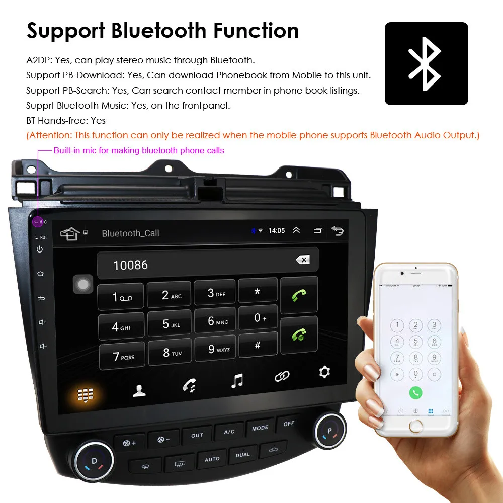 Flash Deal 10.1 Android 9.1 Car Multimedia Player Radio GPS Navigation for Honda ACCORD 7 2003-2007 2G RAM 16 ROM Car Stereo Head Unit 4
