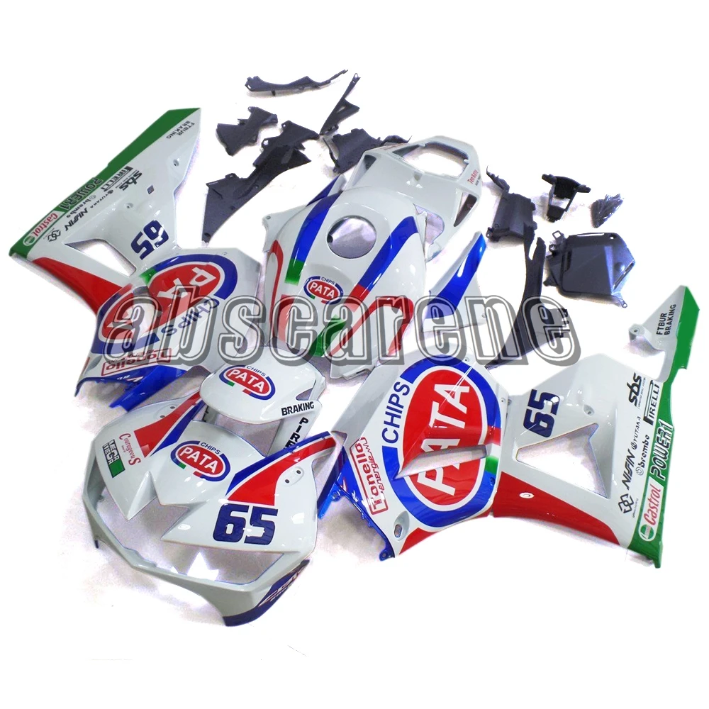 Полные Обтекатели для Honda CBR600RR F5 2013 CBR 600 RR F5 13 14 15 инъекции ABS пластик белый зеленый синий круг