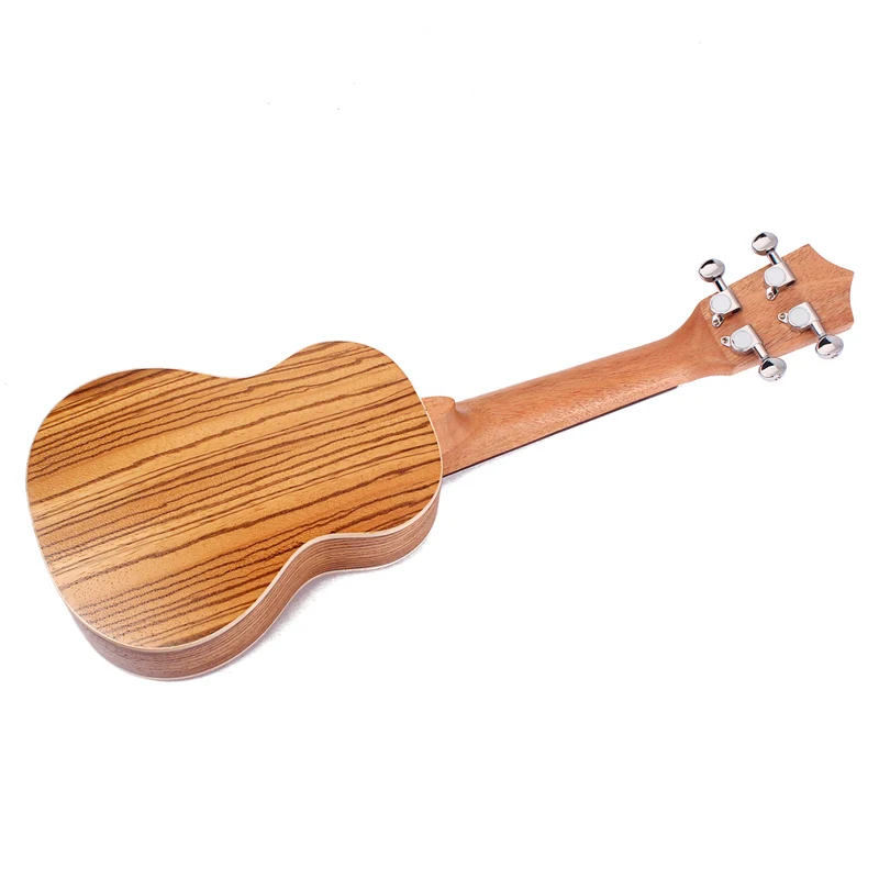 Мини размер 21 дюймов Гавайские гитары укулеле Zebrawood 4 струны портативный акустический инструмент подарок
