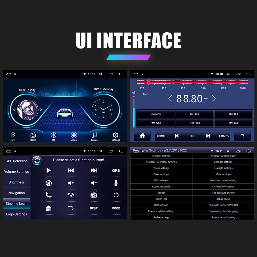 Автомагнитола на Android 10 0 с сенсорным экраном и GPS навигацией для HYUNDAI Santa Fesantafe 2006