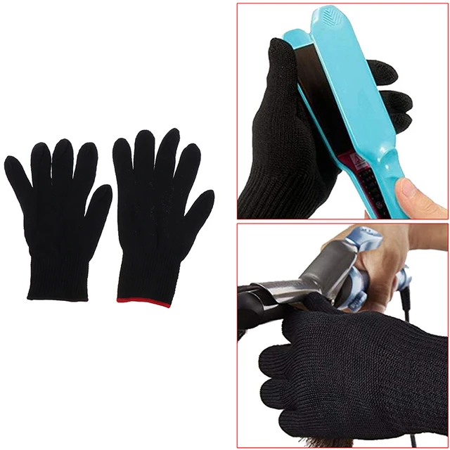 Guante resistente al calor para alisar el pelo, herramienta de estilismo  térmico para peluquería - AliExpress