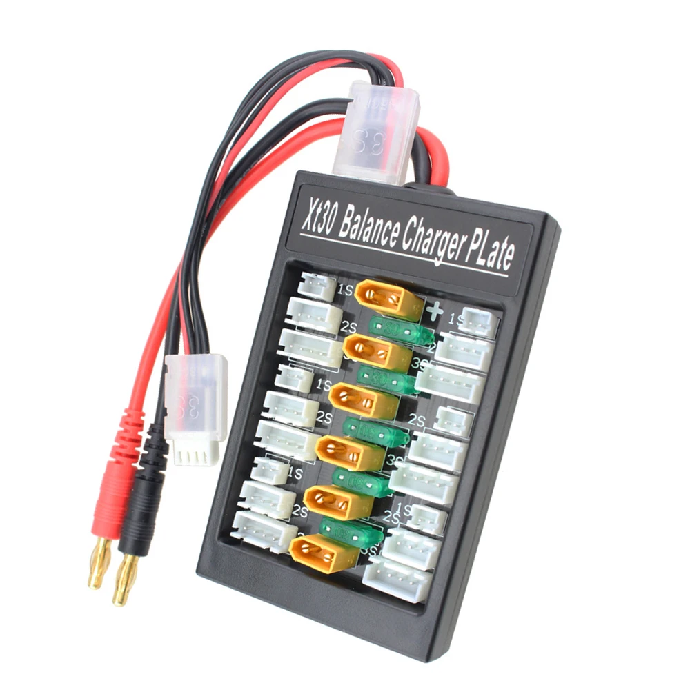 HotRC 2-6S XT60 XT30 T вилка параллельная Lipo батарея зарядная плата для ISDT Q6 T6 Lite PL6 pL8 зарядное устройство IMAX B6 B6AC B8 зарядное устройство - Цвет: XT30 Version