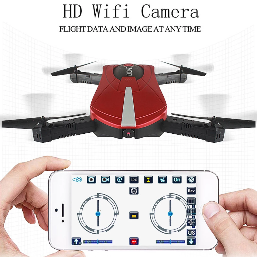 

1pcs Foldable JD-18 Mini Drones With Hd WIFI Camera Professional Selfie Drone JY018 GW018 E52