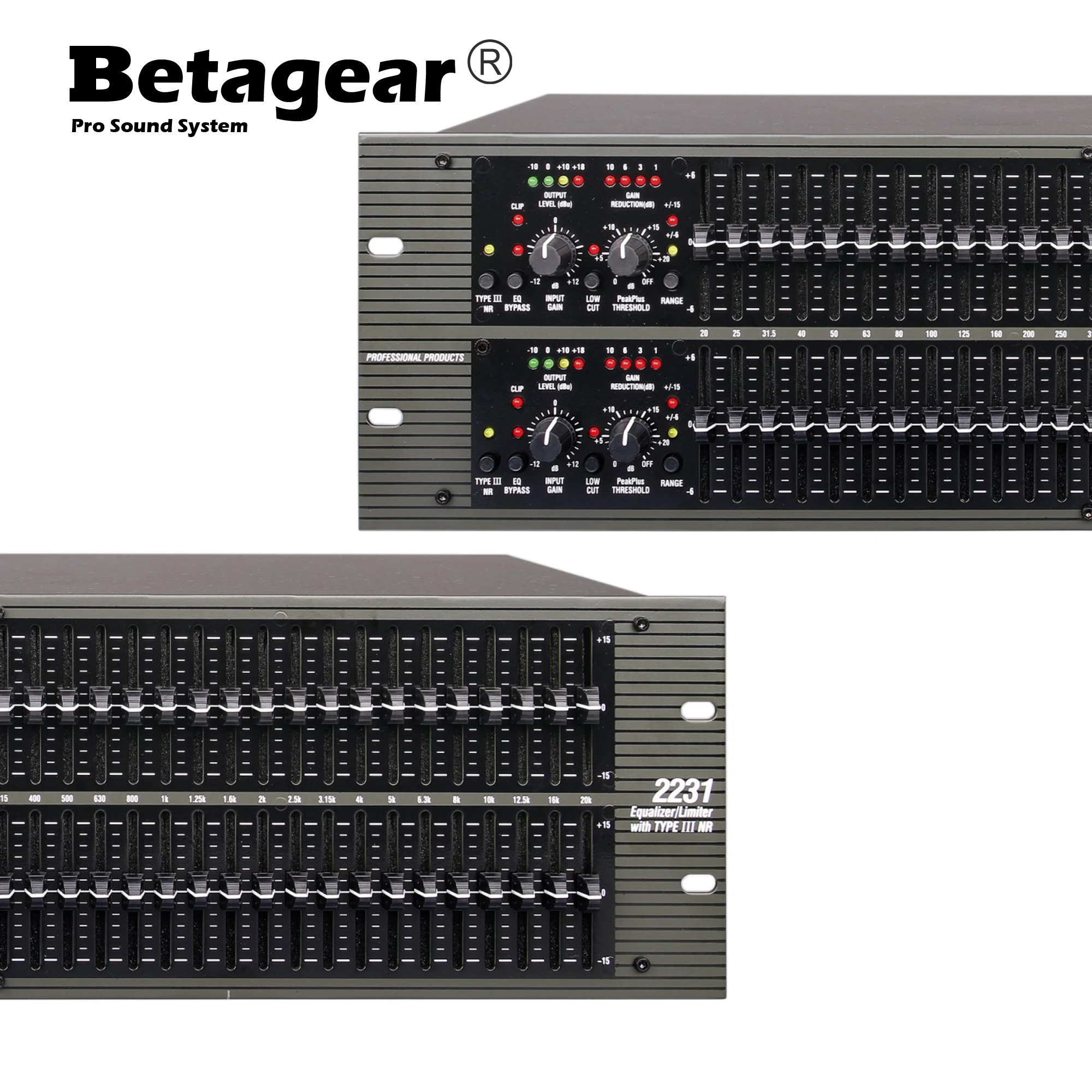 Betagear Professional stage audio equalizer eq2231
