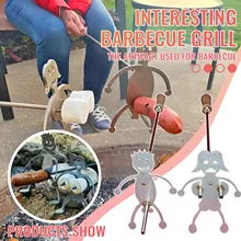 Hot dog Boy Man And Marshmallow Girl Woman Roaster Cooker Skewer Roaster Cooker Stainless Steel Cooking Tools BBQ Grill