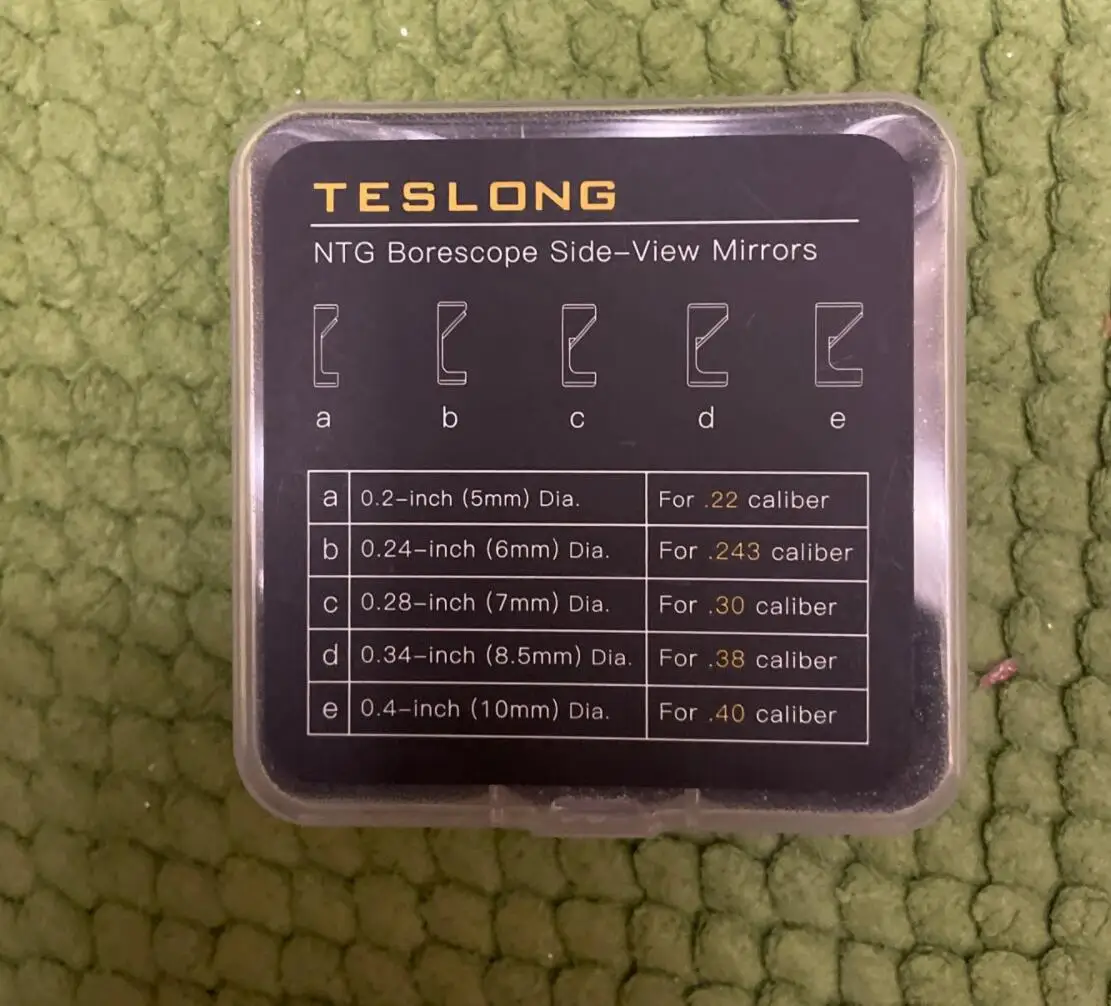 Teslong Mirrors Set of Rifle Borescope with 5mm, 6mm, 7mm, 8.5mm and 10mm Dia, Fit for .22.243.30.38.40 and More Calibers 2