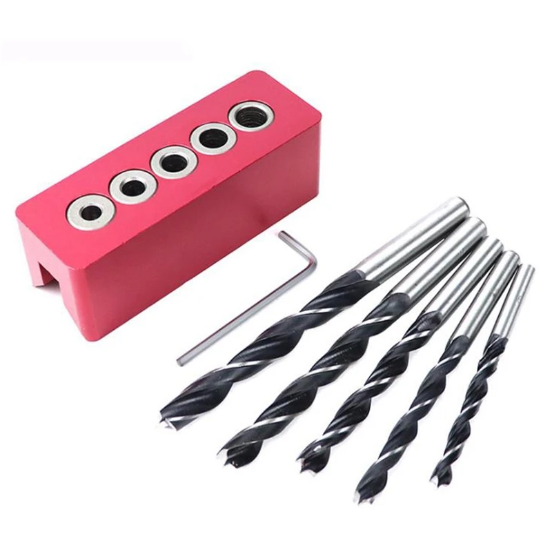 

90 Degree Woodworking Angle Drill Guide Doweling Jig 6/7/8/9/10Mm Straight Drilling Hole Locator for Wood Jig Carpentry Tools