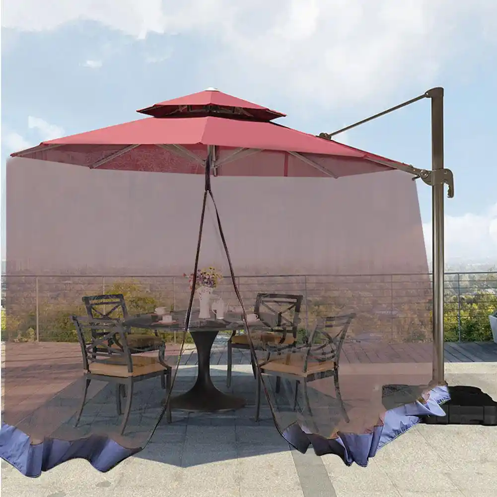 335cm 230cm Outdoor Mosquito Net Patio Umbrella Screen Uv Resistant Gazebo Style Mosquito Netting For Outdoor Yard Camping Sun Shelter Aliexpress