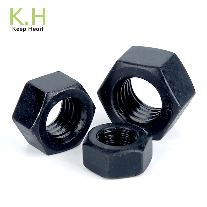 

Hexagon Hex Nuts M2 M2.5 M3 M4 M5 M6 M8 M10 M12 M14 M16 M18 M20 M22 M24 M27 M30 M36 black oxide carbon steel metric hex nuts