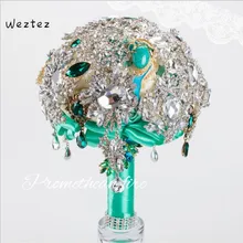 Класса «Люкс» для свадебного букета со стразами Стразы невесты букет невесты со стразами свадебные аксессуары, букеты SPH88