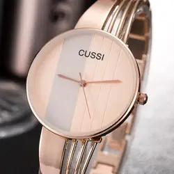CUSSI Лидирующий бренд женские часы кварцевые наручные часы роскошные женские часы браслет часы платье часы relogio feminino классические часы Reloj