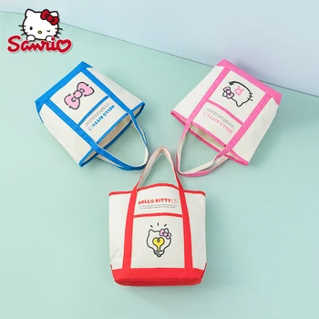 

2020 new product Sanrio Kitty environmental protection series carrying bag fresh and simple lovely women's bag large capacity