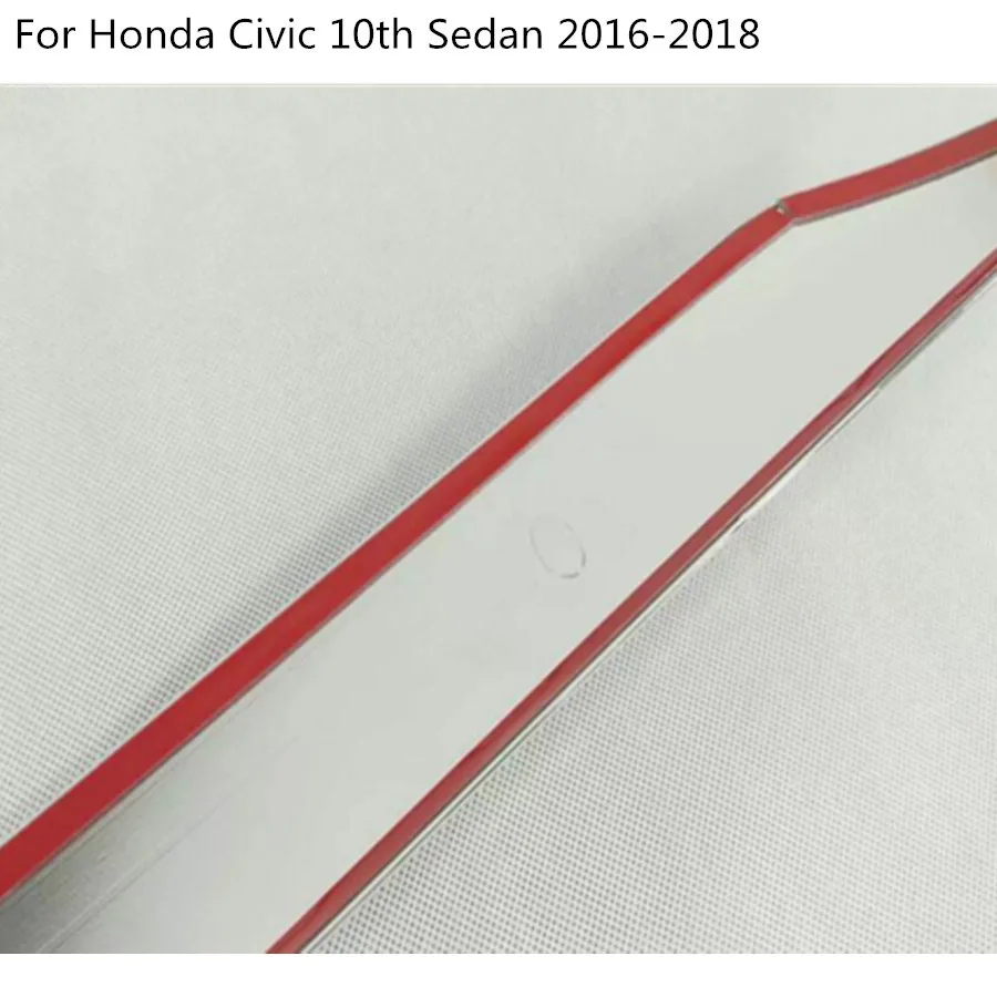 Для Honda Civic 10th Sedan Стильный автомобильный бампер двигатель ABS Хромированная Отделка Передняя решетка гриль решетчатый каркас край