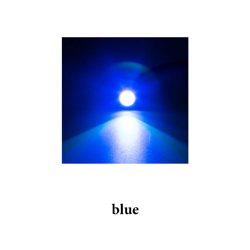 Blue 10 шт. ультра-тонкий ДХО "Орлиный глаз" Светодиодный светильник 18/Гавайская гитара 23 мм 1,5 Вт габаритные огни светильник Водонепроницаемый Стоянкы Автомобилей Автомобиля светильник Ангельские глазки светодиодный противотуманные лампы - Цвет: Blue
