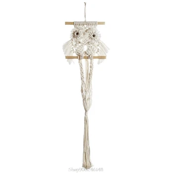 

Handwoven Macrame Owl Tapestry Plant Hangers Indoor Hanging Basket Flower Pot Holder Home Decoration O28 20 Dropship