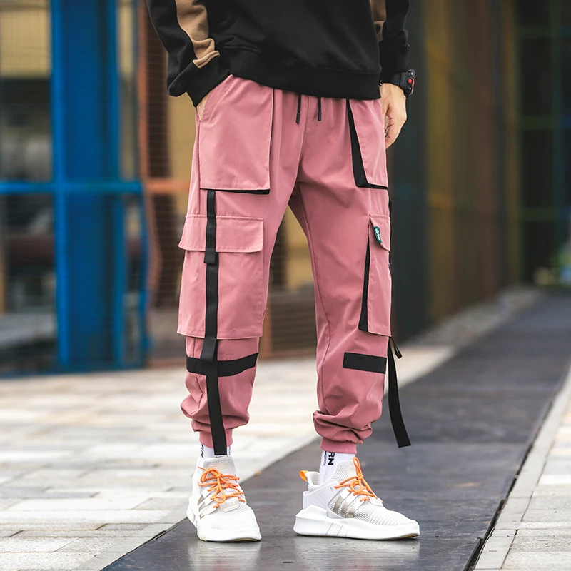Mens pink cargo pants Clearance