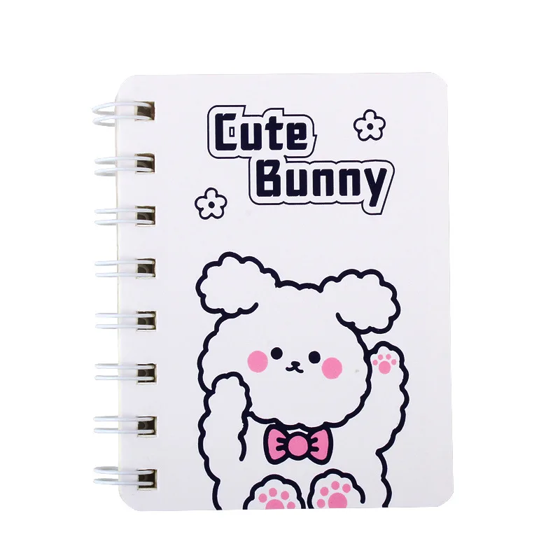 2024 Cute Cartoon Kawaii Notebook Mini Three-hole Loose-leaf Book