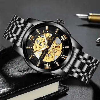 Top Brand Luxury TEVISE Mens Self Wind Wristwatch Man Mechanical Watches Automatic Watch Male Clock FNGEEN Relogio Masculino