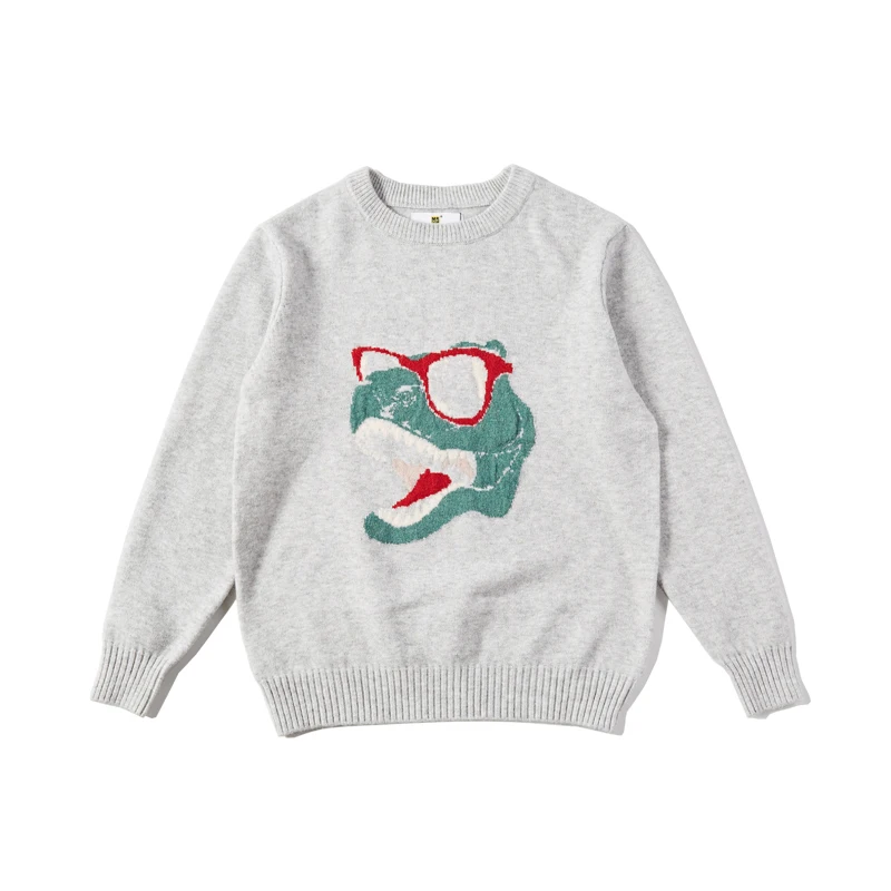 

2019 Autumn And Winter New Casual Contrast Color Pattern Round Neck Long-sleeved Sweater Loose Temperament Trend Cotton Men