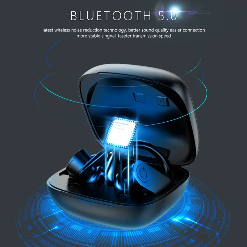 Hestia B11 Led Display Bluetooth Earphone 5 0 Wireless Headphones Type C Stereo Earbuds Handsfree Sport Gaming Headset For Phone