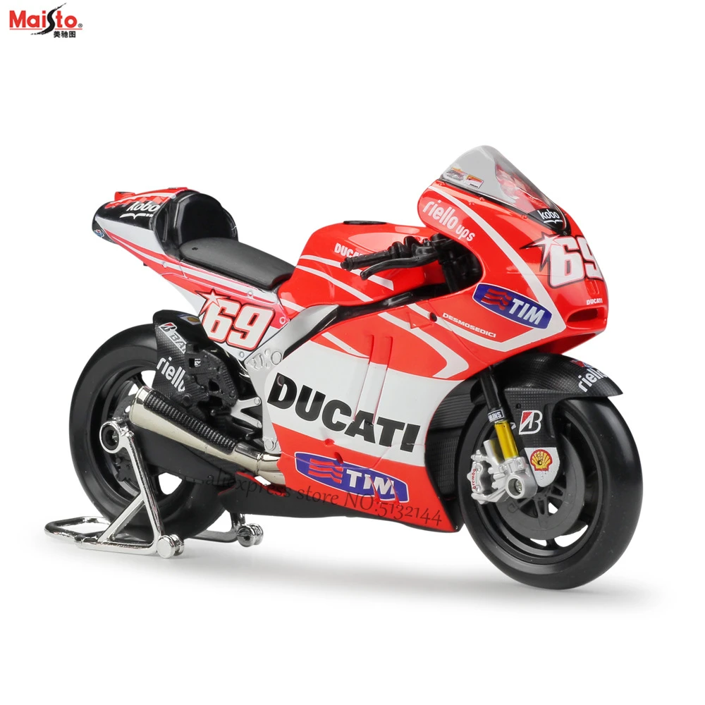

Maisto 1:10 2013 DUCATI Desmosedici Championship Racing Silvardo original authorized simulation alloy motorcycle model toy car