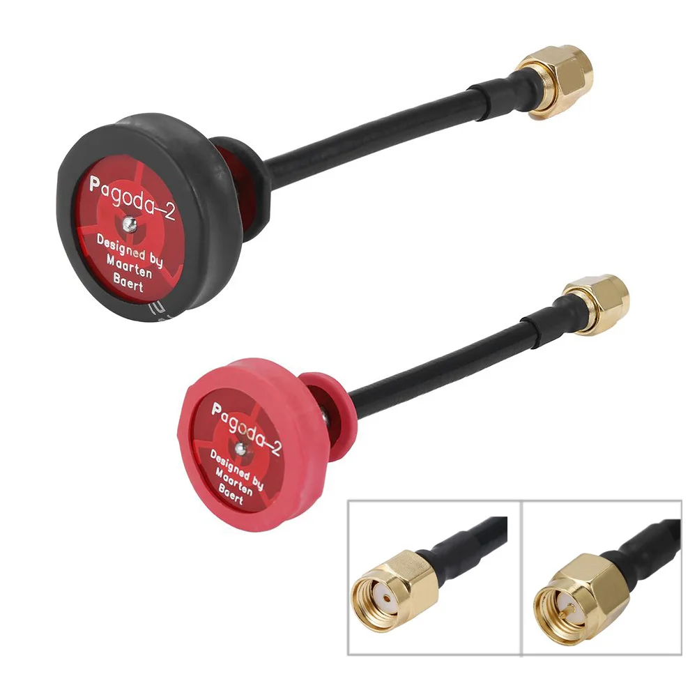 Signal Booster Antenna,Drone Antenna,Receiver Antenna,Lora Antenna,Wifi Antenna,Outdoor Antenna 5.8G Pagoda 5dBi 50W Omnidirectional Omni FPV Flat Panel Pagoda Antenna LHCP/RHCP SMA/RP-SMA