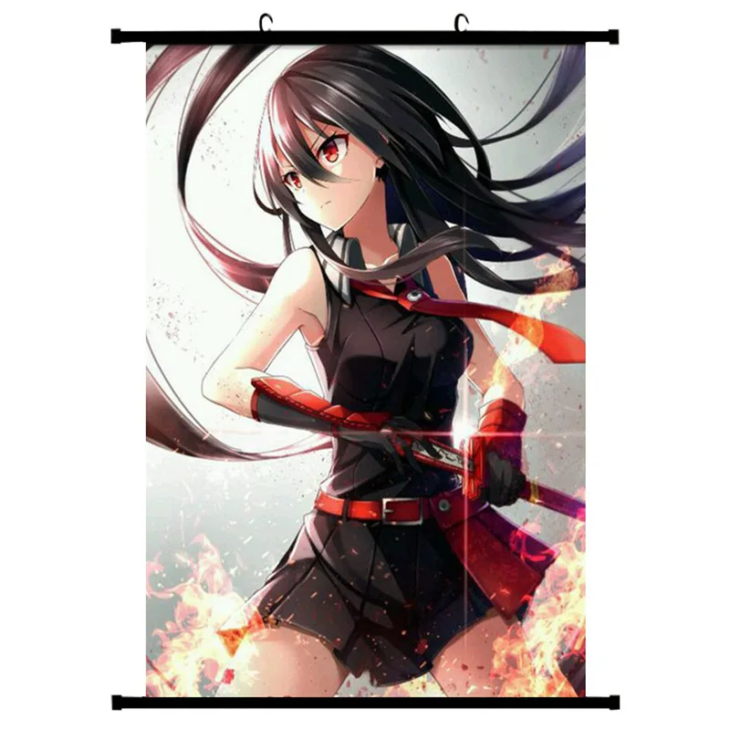 Японский аниме Akame Ga Kill Canvas прокрутка настенная живопись Современный