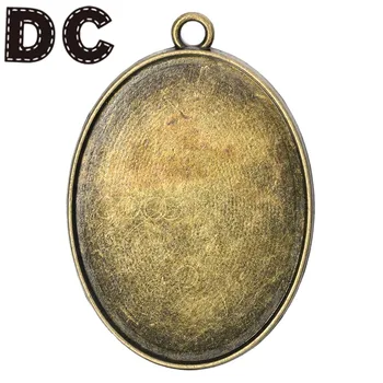 

10pcs/lot Ancient Green Blank Human And Animal Carving Tray Pendant Fit 30x40mm Cabochon Cameo DIY Necklace Jewelry Making