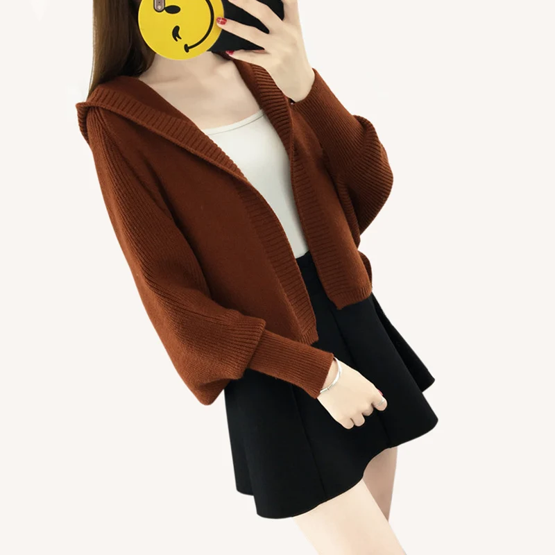 Best Price women Hooded Sweater Cardigans spring and autumn New Knitted Tops Coats women fashion Loose Batwing Sleeve Sweater Best Price women Hooded Sweater Cardigans spring and autumn New Knitted Tops Coats women fashion Loose Batwing Sleeve Sweater