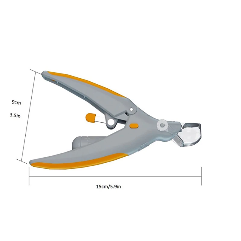 Собака кусачки для ногтей легко держать когтей кошки кусачки для ногтей машинка для стрижки с Led светильник Уход за лошадьми 5X Лупа безопасные ножницы спиральный резак для хот-догов