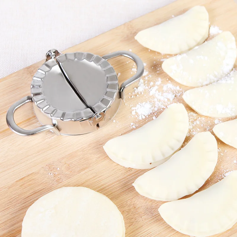 

Dumplings Mould Dumpling Packer Dumplings Useful Product Large Size 304 Stainless Steel Crescent-Shaped Cut Dumpling Wrapper Mou