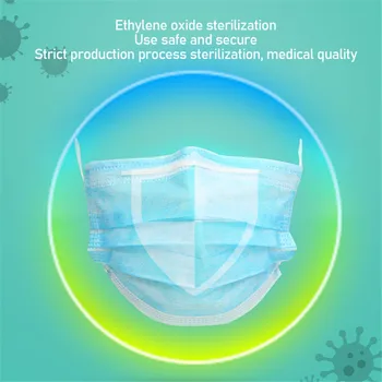 

1/10/50PCS Blue Valveless Single and Double Valve Gas Mask Filters Protect Nose Mouth Windproof Anti Pollution Smoke Masks New