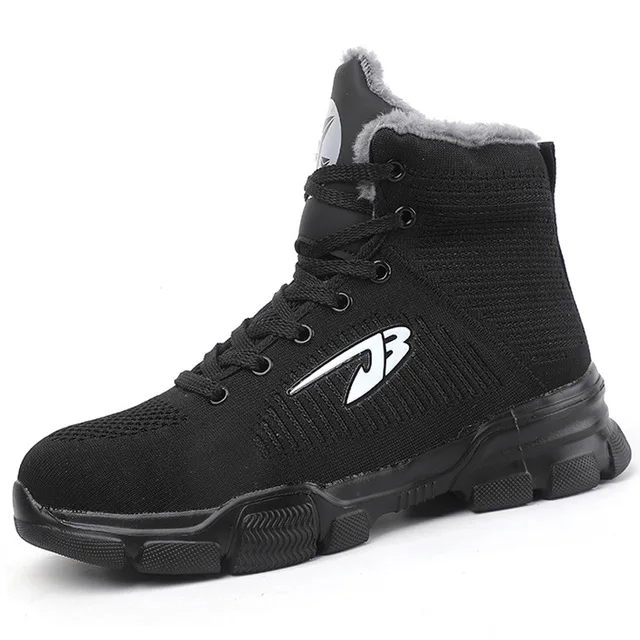 907W black shoes Защитная обувь с металлическим носком для мужчин; неубиваемая обувь Райдера; Рабочая обувь со стальным носком; рабочие ботинки; дышащие кроссовки - Цвет: 907W black shoes