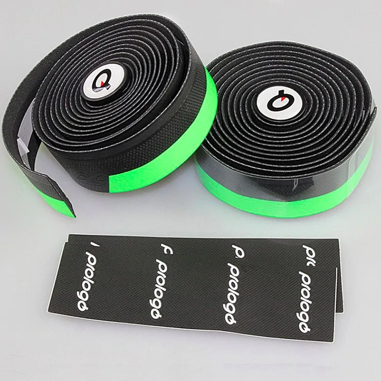 Black green Prologo OneTouch 2 гелевая лента для руля, обёрточная лента, противоскользящая, не впитывающая пот, велосипедная дорога, MTB, ручка, ремень, бандаж, запчасти для велосипеда - Цвет: Black green