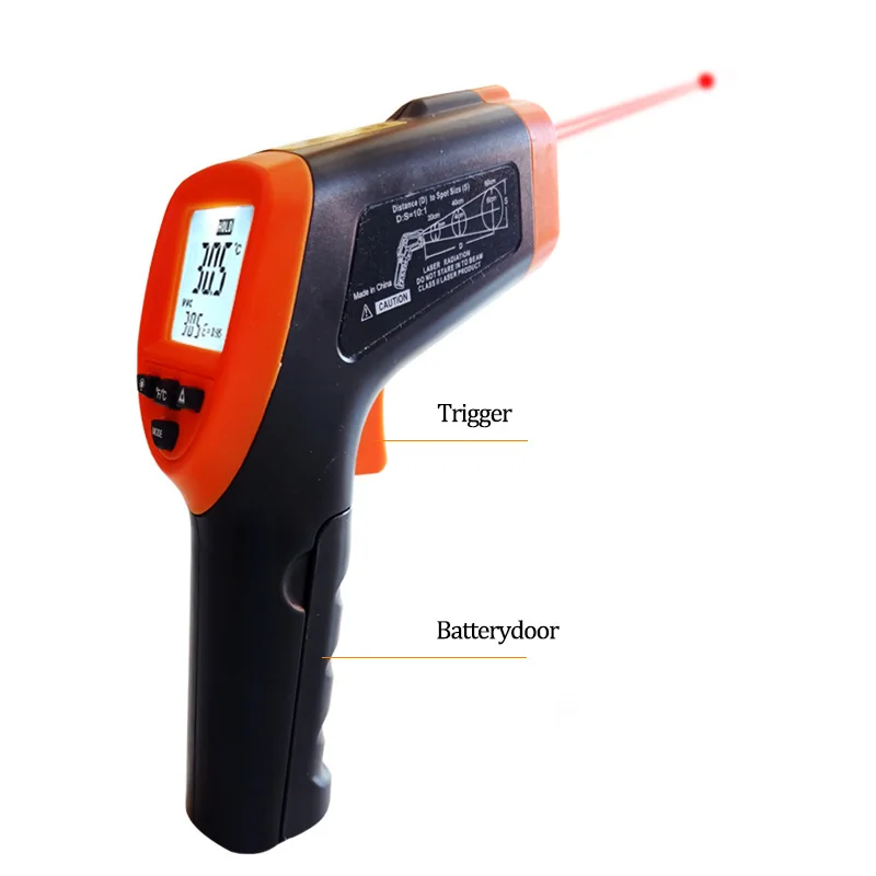 BSIDE H1 Digital Infrared Thermometer Non-Contact Digital Laser Thermometer  Gun For Meat Buffalo Milk BBQ Cooking Thermometer