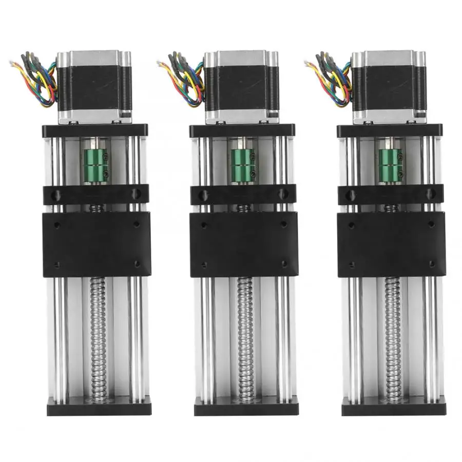 

Automation Sliding Table Industry Stepper Motor 400mm Effective Travel Guide Rail Sliding Table with Nema23 57 Stepper Motor