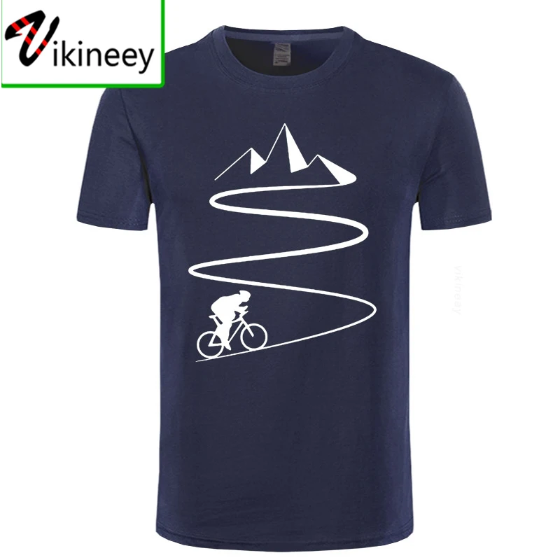 Mountain Bike Heartbeat Funny Biker T Shirt Oversize Custom Manica Corta Mens Bicicletta Ciclismo T-Shirt Fashion Family Cotton