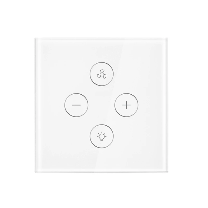 

WiFi Smart Ceiling Fan Light Wall Switch,Smart Life/Tuya APP Remote Various Speed Control, Compatible with Alexa and Google Home